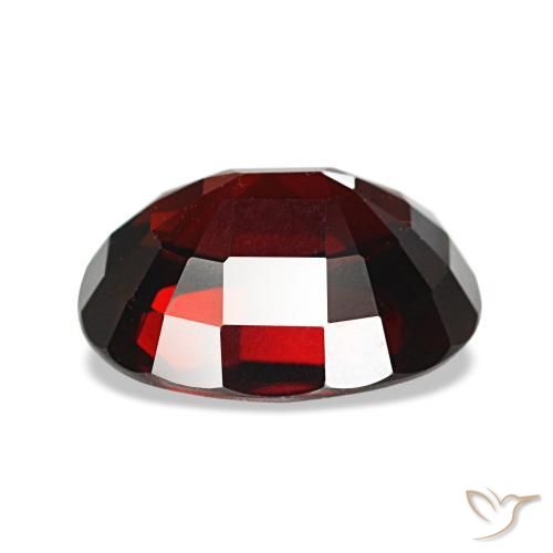 Granato almandino naturale rosso da 3,36 ct, taglio ovale, VVS-VS