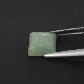 Amazzonite naturale verde da 1,04 ct, quadrato, opaco