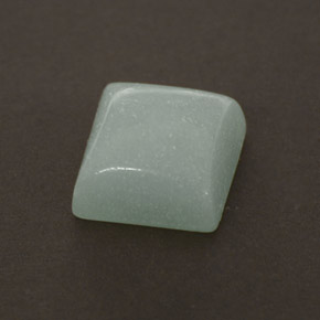 Amazzonite naturale verde da 1,37 ct, quadrato, opaco