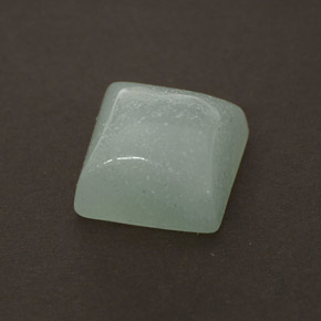 Amazzonite naturale verde da 1,37 ct, quadrato, opaco