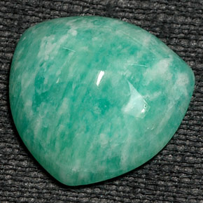 Amazzonite Verde naturale da 16.50 ct, Taglio trillion, Opaco