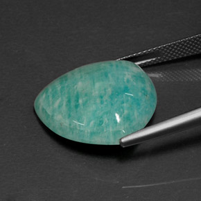 Amazzonite naturale verde da 15,96 ct, trillion, opaco