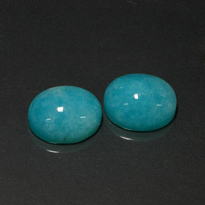 Amazzonite naturale blu da  ct, taglio ovale, traslucido