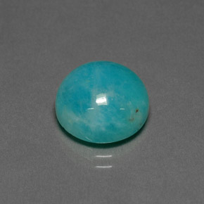 Amazzonite Verde blu naturale da 6.67 ct, Taglio rotondo, Opaco