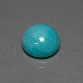 Amazzonite Verde blu naturale da 6.74 ct, Taglio rotondo, Opaco