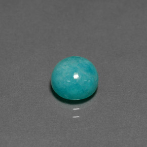 Amazzonite Verde blu naturale da 2.31 ct, Taglio rotondo, Opaco