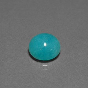 Amazzonite Verde blu naturale da 3.83 ct, Taglio rotondo, Opaco