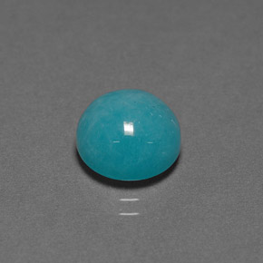 Amazzonite Verde blu naturale da 4.11 ct, Taglio rotondo, Opaco