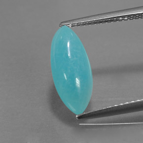Amazzonite naturale blu da 2,18 ct, marchesa, opaco