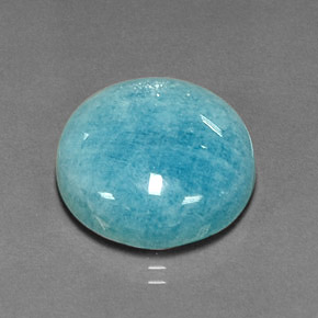 Amazzonite verde blu naturale da 16,06 ct, taglio rotondo, opaco