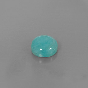 Amazzonite naturale blu da 2,14 ct, taglio rotondo, opaco