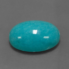 Amazzonite Verde blu naturale da 11.39 ct, Taglio ovale, Opaco