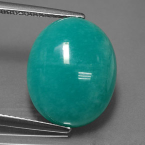 Amazzonite Verde blu naturale da 10.32 ct, Taglio ovale, Opaco