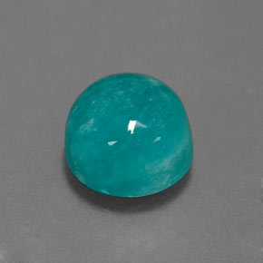 Amazzonite Verde blu naturale da 3.04 ct, Taglio rotondo, Opaco