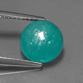 Amazzonite Verde blu naturale da 2.93 ct, Taglio rotondo, Opaco
