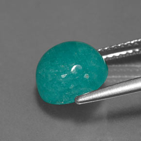 Amazzonite Verde blu naturale da 2.93 ct, Taglio rotondo, Opaco