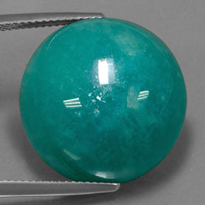 Amazzonite Verde naturale da 33.86 ct, Taglio rotondo, Opaco