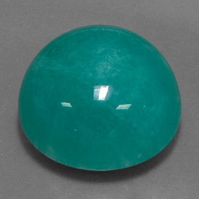 Amazzonite naturale verde da 31,50 ct, taglio rotondo, opaco