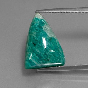 Amazzonite Verde naturale da 10.88 ct, Taglio trillion, Opaco