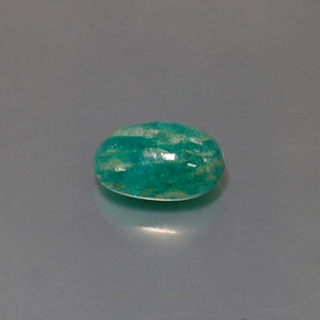 Amazzonite Verde naturale da 2.50 ct, Taglio ovale, Opaco