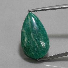 Amazzonite Verde naturale da 15.40 ct, Forma a pera, Opaco