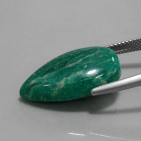 Amazzonite Verde naturale da 15.40 ct, Forma a pera, Opaco
