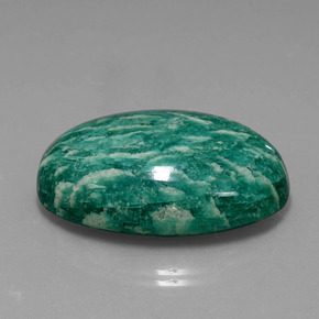 Amazzonite Verde naturale da 56.24 ct, Taglio ovale, Opaco