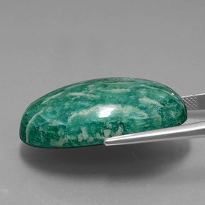 Amazzonite Verde naturale da 56.24 ct, Taglio ovale, Opaco