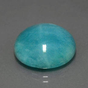 Amazzonite Verde blu naturale da 17.24 ct, Taglio rotondo, Opaco
