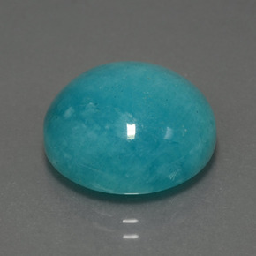 Amazzonite Verde blu naturale da 13.70 ct, Taglio rotondo, Opaco