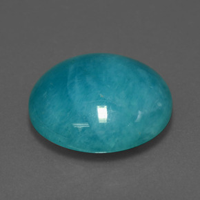 Amazzonite blu-verde naturale da 10,82 ct, taglio rotondo, opaco
