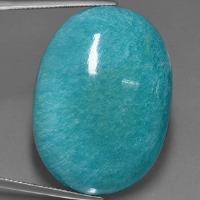 Amazzonite Verde blu naturale da 78.55 ct, Taglio ovale, Opaco