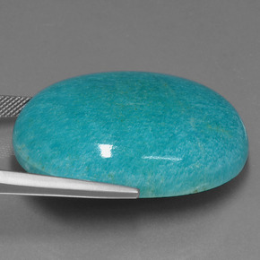 Amazzonite Verde blu naturale da 78.55 ct, Taglio ovale, Opaco