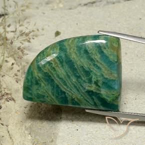 Amazzonite Verde Pino Freddo naturale da 34.54 ct, Taglio a fantasia, Opaco