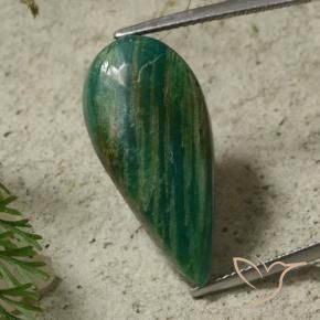 Amazzonite Verde freddo naturale da 17.59 ct, Forma a pera, Opaco