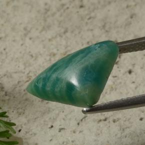 Amazzonite blu-verde naturale da 3,06 ct, forma fantasia, opaco
