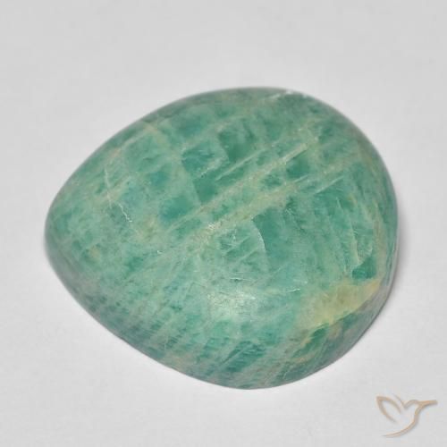 Amazzonite Verde bluastro naturale da 16.97 ct, Forma a pera, Opaco