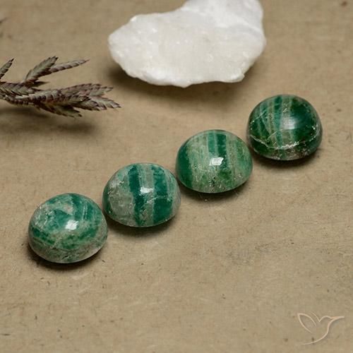 8.64ctw Naturale Verde freddo Amazzonite, Rotondo, Opaco