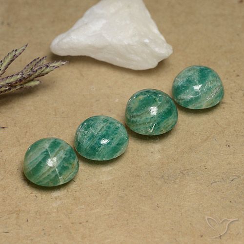 8.54ctw Naturale Verde Pino Amazzonite, Rotondo, Opaco