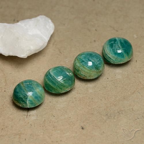 9.13ctw Naturale Verde Pino Amazzonite, Rotondo, Opaco