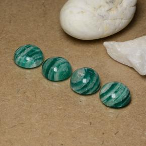 Amazzonite naturale verde da 13,99 ct, taglio rotondo, opaco