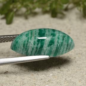 Amazzonite Verde freddo naturale da 5.68 ct, Taglio marquise, Opaco