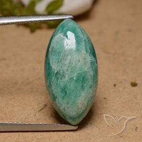 Amazzonite Verde freddo naturale da 7.57 ct, Taglio marquise, Opaco