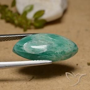 Amazzonite Verde freddo naturale da 7.57 ct, Taglio marquise, Opaco