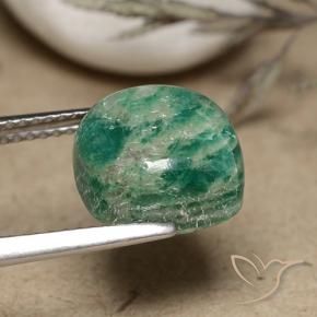 Amazzonite Verde medio naturale da 5.56 ct, Cuscino, Opaco