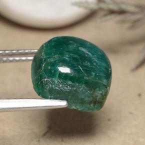 Amazzonite Verdazzurro naturale da 5.60 ct, Taglio a cuscino, Opaco