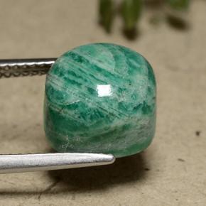 Amazzonite Verdazzurro naturale da 6.90 ct, Taglio a cuscino, Opaco