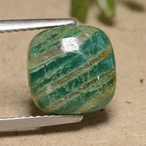 Amazzonite Verde medio naturale da 3.12 ct, Taglio a cuscino, Opaco