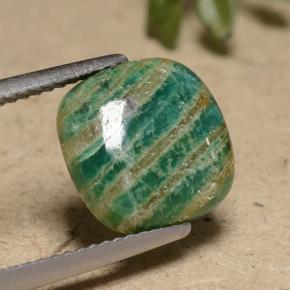 Amazzonite Verde medio naturale da 3.12 ct, Taglio a cuscino, Opaco