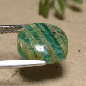 Amazzonite Verde medio naturale da 3.12 ct, Taglio a cuscino, Opaco